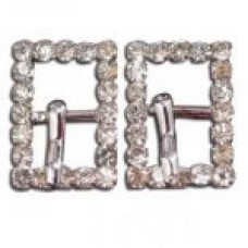 DIAMANTE SHOE BUCKLES - PAIR