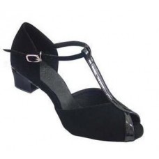 DAKOTA BLACK SHIMMER - BLOCK HEEL