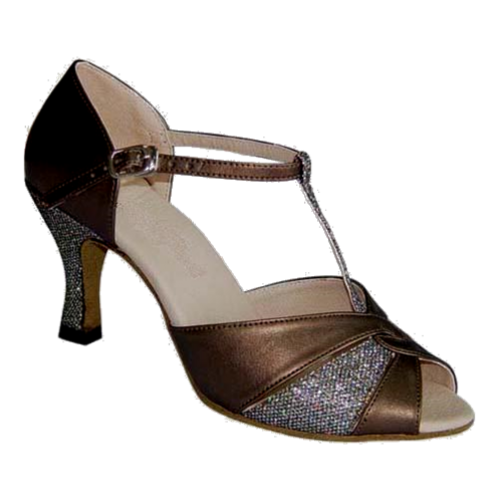 bronze low heel sandals